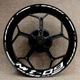 For Yamaha MT-09 mt09 Wheel Hub Rim Decorative Decal Reflective Sticker
