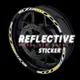 SH17 Green Reflective Wheel Sticker Tape For Ducati DIAVEL 1260 S 19-21 20