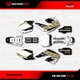 White & Gold Shift Racing Graphics Kit fits Honda Cr125 Cr250 00-01 CR 125 250