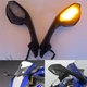 Motorbike Rear view Mirror LED Turn Signal For Yamaha YZF-R1 YZF-R6 YZF-R1S R1M