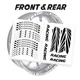 TTIN 17'' Rim Wheel Stickers Decal Graphic Kit For Yamaha FZ09 MT-09 18-21 20 19