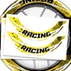 17 inch Vinyl Wheel Rim Stickers S21W For Yamaha FZ09 MT-09 18 19 20 21