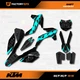 Gray & Cyan Shift Graphics Kit fits KTM 13-15 SX SXF XC XCF 125 250 300 450