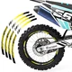 BLUE P05B 21" 18" Wheel Rim Tape Decal Sticker For Honda CRF 250RX 2004-17 13 14