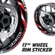 DIMA 17'' Rim Wheel Stickers Decal Graphic Kit Set For Suzuki SV 650X 19-20