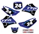 Yamaha TTR 125 Graphics Kit Fits 2000 - 2007 JB Fade W/ Custom Number Plates