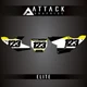 Attack Graphics Elite Number Plate Backgrounds For Husqvarna TC 300 (Fuel