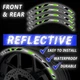 Red Pattern Reflective Decal Stickers SH13 For Kawasaki Z1000 2003-2016