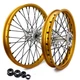 21/19 Gold Rim Silver Hub Wheels For Honda CRF250R CRF450R 14+ CRF250RX CRF450RX