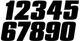 DIRT DIGITS #7 4" BLACK DIGITS 3/PK DD43B-7