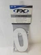 FACTORY EFFEX 8" WHITE #0 PRO NUMBER FOR NUMBER PLATE PART# FX02-4370 Set Of 3