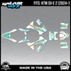 Graphics Kit for KTM Electric Mini SXE2 (2024+) Lethal Series - Teal Shift