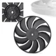 Black Engine Radiator Cooling Fan Blade it Honda CBR1000RR 04-16 CBR600RR 03-16
