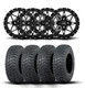 ITP Tornado 14" Matte Black Wheels And Terra Hook Tires [27x11-14]