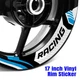 S13W Inner Wheel Rim Sticker Decals 17 Inch For Kawasaki Z000 19 20 21 22 23