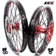 KKE 21/18'' Wheels Rims Fit Honda XR400R 1996-2004 XR600R 1991-2000 CNC Red Hubs