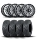 ITP Momentum 14" Machined Black Wheels And Terra Hook Tires [27x11-14]