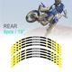 21" 19" R01B Dirt Bike Wheel Rim Stickers For Yamaha YZ 250 89-23 22 21 20 19