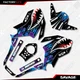 Blue & Purple Savage Graphics kit fits Honda Grom 125 2013 2014 2015 2016 MSX125