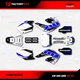 White & Blue Shift Racing Graphics Kit fits Honda Cr125 Cr250 00-01 CR 125 250