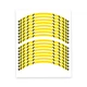 Yellow S06B Morocycle Tape Wheel Sticker 17" For Kawasaki Ninja 650R 06-23