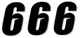 Dcor Slash Plate Number #6 4"H Black 3-Pack