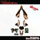 Graphics Kit 4 KTM 2007-10 SX Sxf Exc 125 150 200 250 300 450 PaintStain Decals