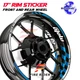 17 inch Wheel Stickers AA01 For Kawasaki ZX6RR Ninja ZX600 03-2006 04 05