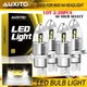 2-20X AUXITO H4 9003 HB2 LED Headlight Bulb High Low Beam Q10 Bright 6000K White