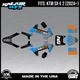 Graphics Kit for KTM Electric Mini SXE2 (2024+) Fatality Series - Cyan
