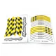 GP01 17 inch Vinyl Decal Rim Wheel Sticker Yellow For Honda CB650R 19 20
