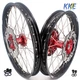 KKE 21-19'' Wheels Rims Set Fit Honda XR400R 1996-2004 XR600R 1991-2000 Red Hubs