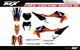 Fit KTM XCW XCFW EXC EXCF 2020 to 2023 & 2019 to 2022 SX SXF XC XCF graphic kit