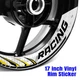 S11W Inner Wheel Rim Sticker Decals 17 Inch For Yamaha FZ07 MT-07 18 19 20 21