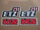 MZ ETZ 251, STIKER, JUEGO DE CALCOMANIA COMO LAS ORIGINALES MADE IN GERMANY