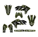 2025 YZ 250 FX APACHE Green Senge Graphics Kit Compatible with Yamaha