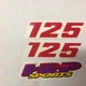 125 Displacement Decal Sticker  Radiator Shroud  HRP Sports Purple KTM