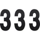 FACTORY EFFEX Standard Numbers - Black - 024453