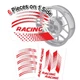 Red 17 inch GP07 Wheel Sticker For Honda VTR1000 Firestorm