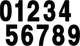 Factory Effex Pro Number 7in. Black No.0 FX02-4340
