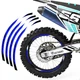 Blue Dirt Bike MX Wheel Rim Sticker R03B For Yamaha XT 250 25 24 23 22 21 20 19