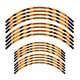 21" 18" A01B Stripe Dirt Bike Wheel Stickers For Yamaha YZ 450FX 16-23 22 21 20