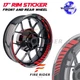 17 inch Rim Sticker Letters Decal C For Honda CBR 650F 14 15 16 17 18