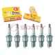 6 pc NGK 3824 BR6ES-11 Standard Spark Plugs for WR7CPX WR7CCX W20ESR-L11 po