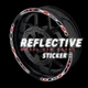Red Pattern Reflective Decal Stickers SH13 For Yamaha YZF R1M 15-20 19 18 17 16
