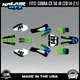 Graphics Kit for COBRA CX50 JR 2014-2021 Factory - Green