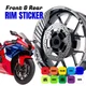 AA02 17 inch Wheel Rim Sticker Stripe For Kawasaki NINJA ZX6R 95-20 95