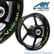 Wheel Decal 17'' Rim Sticker Tape Set For Kawasaki VULCAN 650 2015-2020