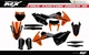 Fit KTM XCW XCFW EXC EXCF 2017 to 2019 & SX SXF XC XCF 2016 to 2018 graphic kit