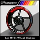 Reflective Motorcycle Wheel Sticker Rim TapeDecals Graphics  For YAMAHA MT03